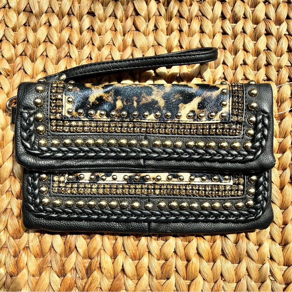 CACHE Clutch/Wristlet Animal Print